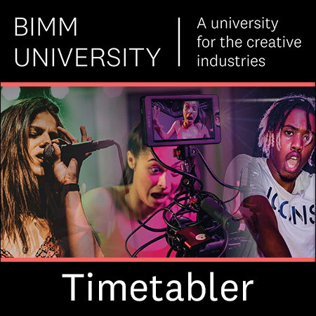 BIMM University - Timetabler - 12 Month Fixed Term Contract