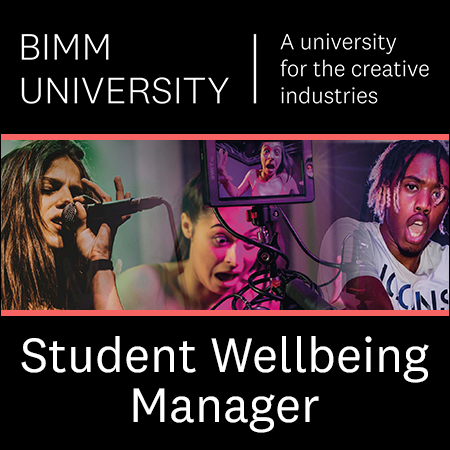 BIMM University - Student Wellbeing Manager 