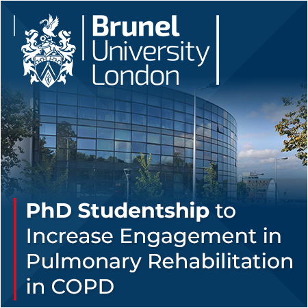 Brunel University London - PhD Studentship: To Increase Engagement in Pulmonary Rehabilitation in CO