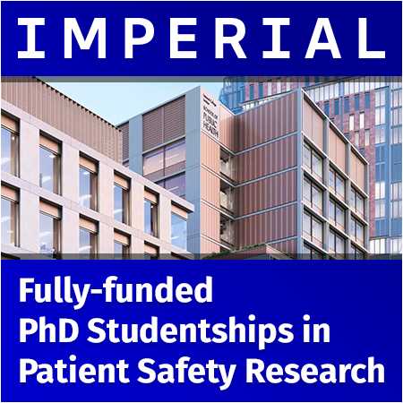 2 Fully Funded PhD Studentships in Patient Safety Research
