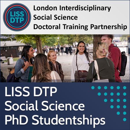 LISS DTP fully-funded Social Science PhD Studentships 