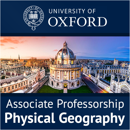 University of Oxford - Associate Professorship in Physical Geography (Biodiversity and Climate Chang