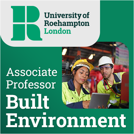 University of Roehampton - Associate Professor in Built Environment