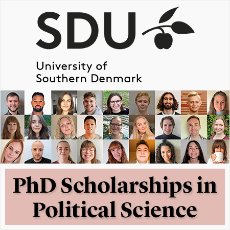 University of Southern Denmark - PhD Scholarships in Political Science