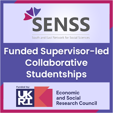 SENSS - Funded Supervisor-led Collaborative Studentships Starting in October 2025