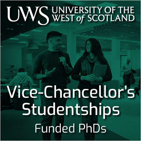 University of the West of Scotland- VICE-CHANCELLOR’S STUDENTSHIPS 2024