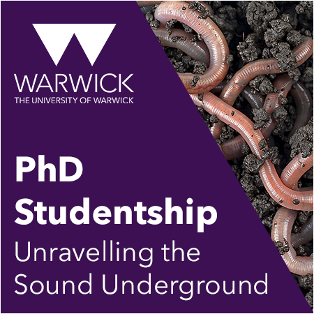 University of Warwick - PhD Studentship: Unravelling the Sound Underground: Detecting and Estimating