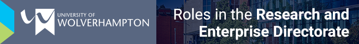 University of Wolverhampton - Roles in the Research and Enterprise Directorate